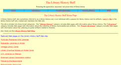 Desktop Screenshot of libraryhistorybuff.org