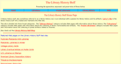 Desktop Screenshot of libraryhistorybuff.com